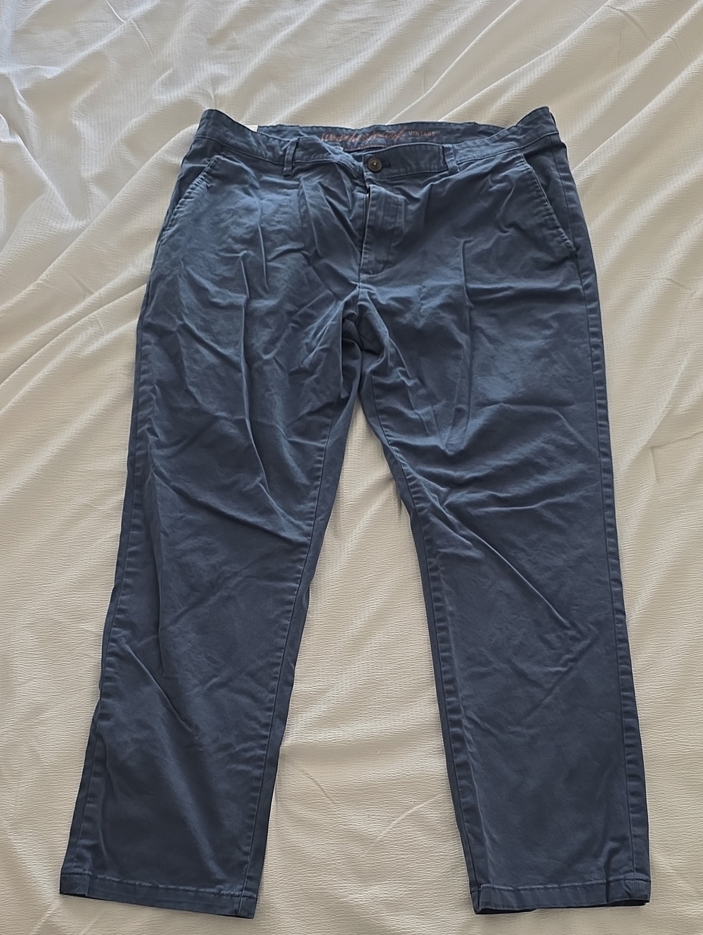 Men's Casual Navy Blue Chino Pants